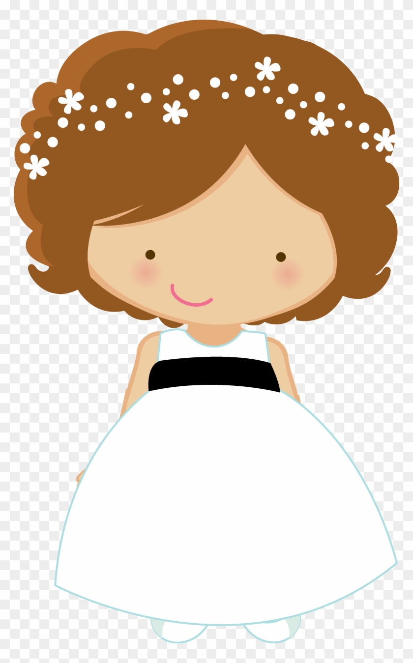 Flower Girl And Ring Bearer Clipart - Wedding Flower Girl Clipart #257827