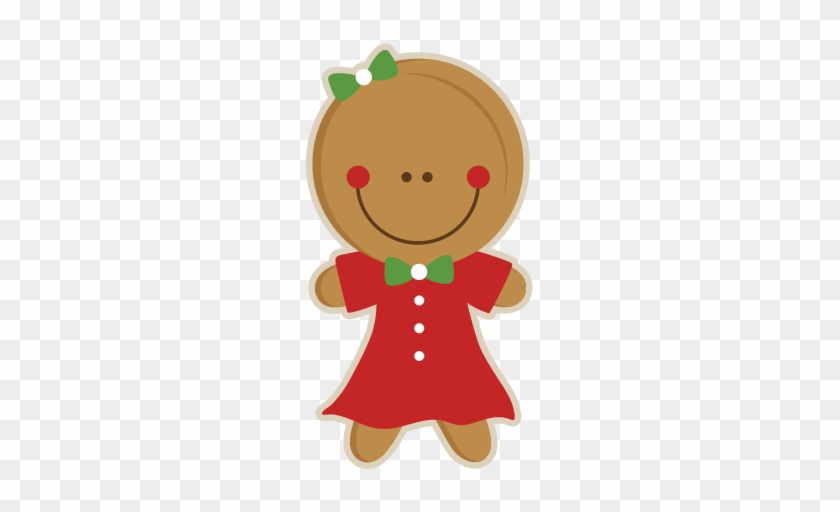 Gingerbread Girl Svg Scrapbook Cut File Cute Clipart - Gingerbread Girl Cute Clipart #257831