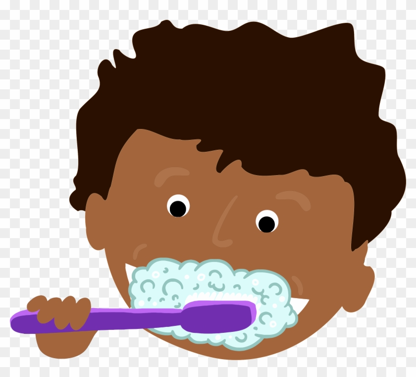 Kids Brushing Teeth - Brushing Teeth Clip Art #257867