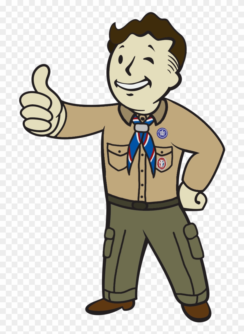 Vault Boy Scouts By Dragonman1997 - Fallout Vault Boy Png #257921