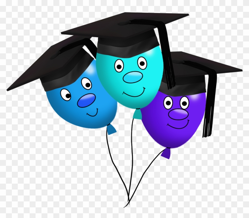 Funny Graduation Balloons Clipart - Graduation Clip Art Png #257924