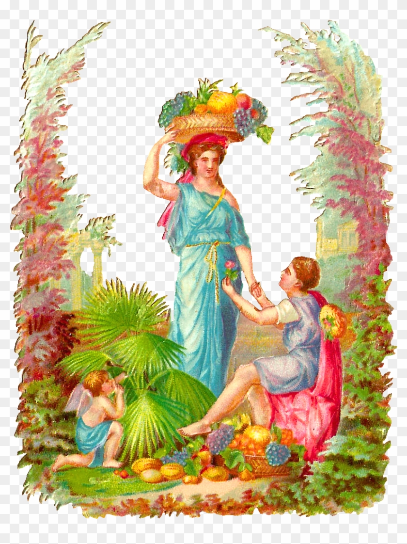 Romantic Victorian Couple Clipart - Clip Art #257947