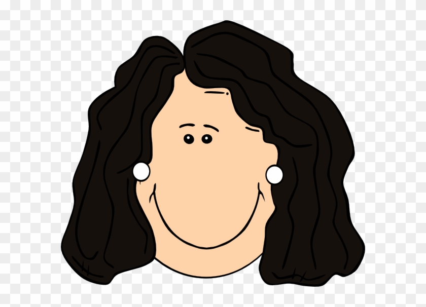 clipart lady black hair