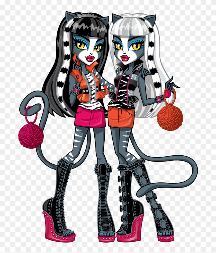 Year Of The Snake By Kelleeart On Clipart Library - Monster High Purrsephone And Meowlody #258039