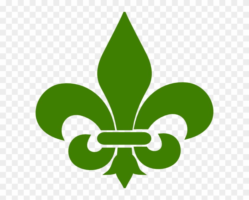 Green Fleur De Lis 1 Clip Art - Fleur De Lis Svg #258063