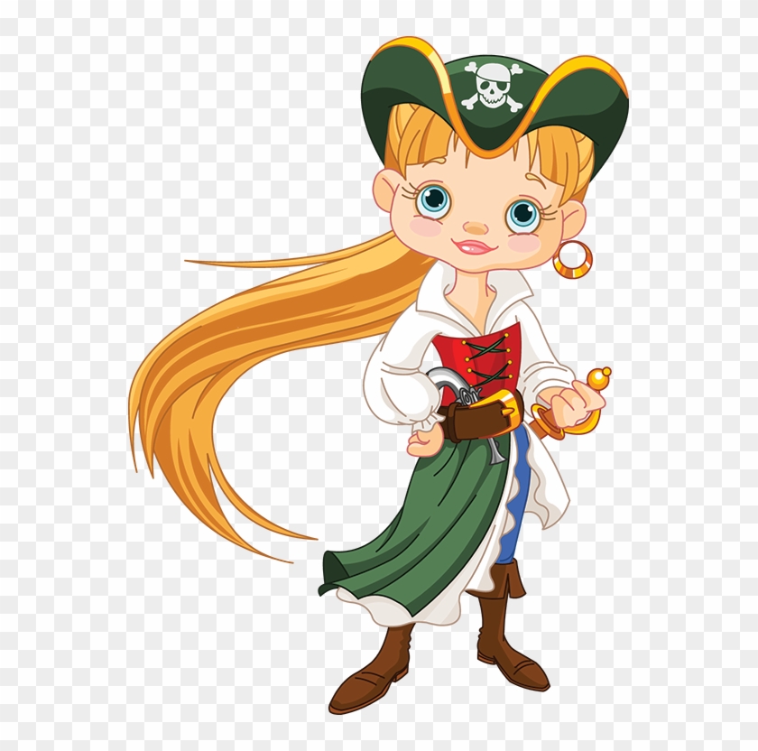 Raider Girl - Lady Pirate Clip Art #258126