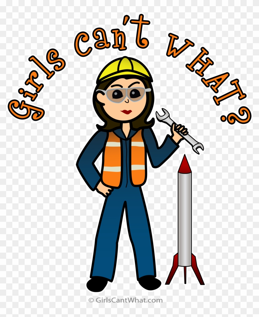 Girls Cant What Sticker Logo - Women Engineer #258128