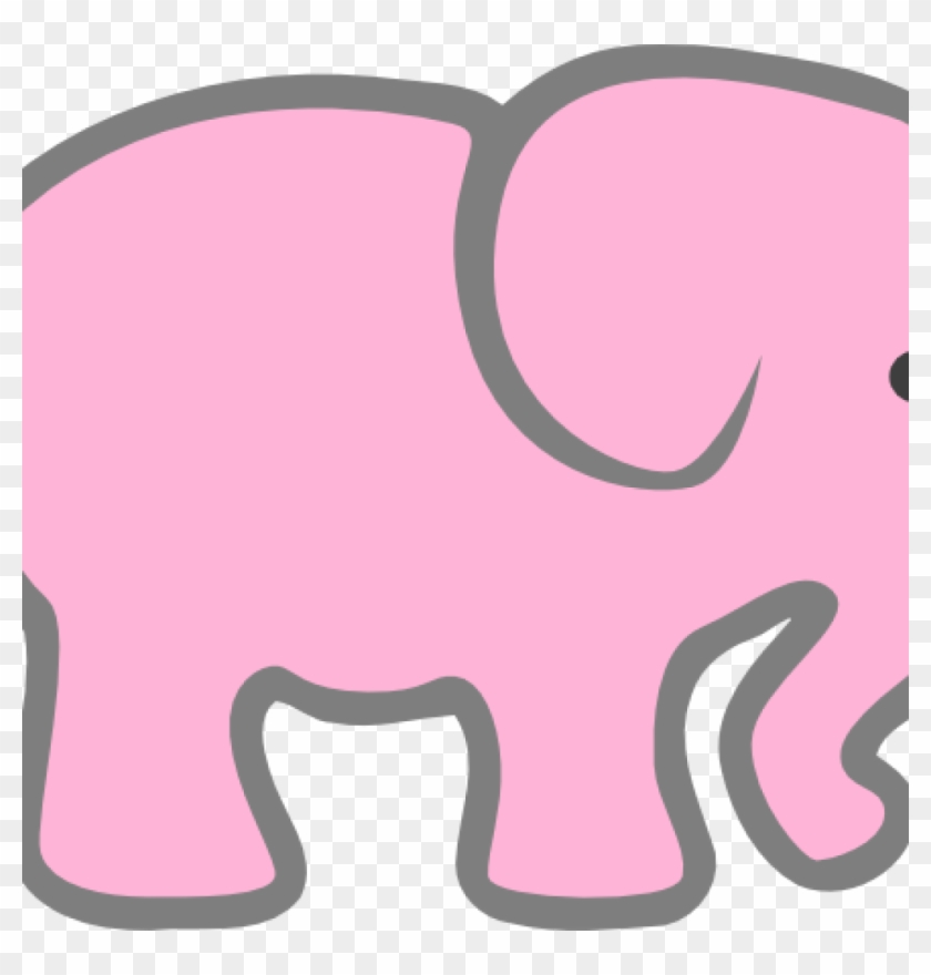 Elephant Clipart Baby Shower Pink Elephant Clip Art - Pink Elephant Cut Out #258197