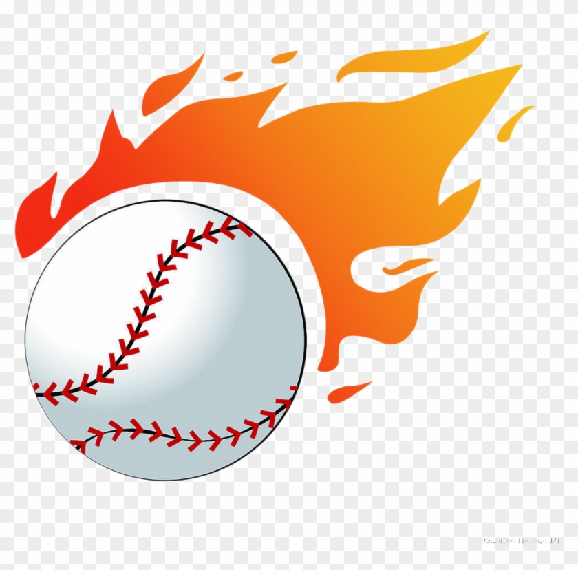 rocfk and fire softball clipart