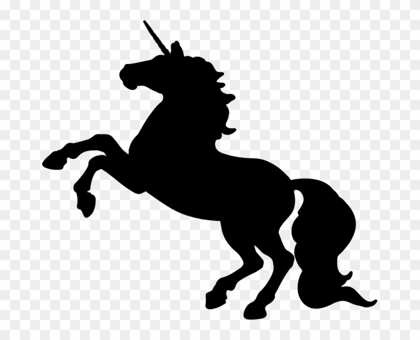 Simple - Silhouette Of Unicorn - Free Transparent PNG Clipart Images