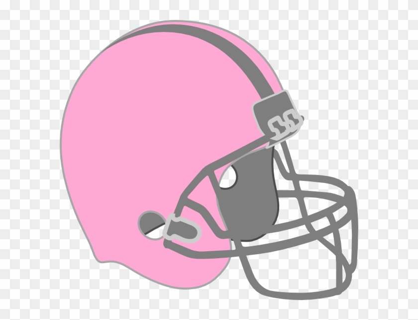 Pink Football Helmet Clip Art - Football Helmet And Football Drawing #258276