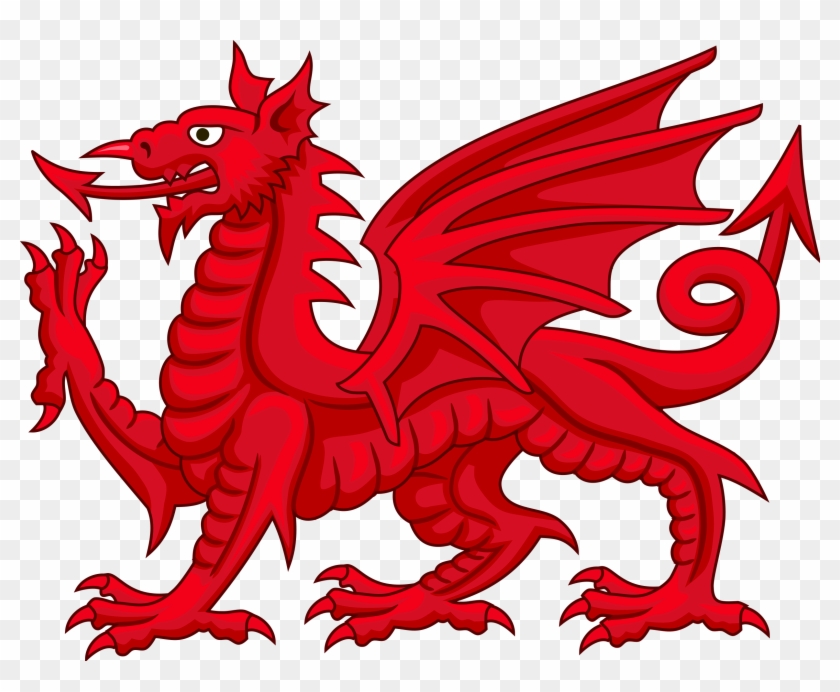 Mythical Clipart Mean King - Welsh Dragon #258279