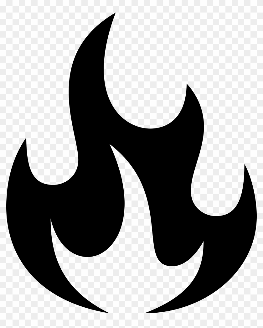 Feuer Clipart Schwarz Weiß - Fire Clipart Black And White #258331