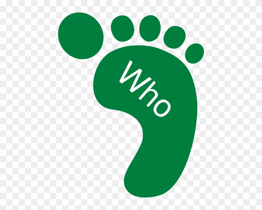 Who Clip Art At Clker - Green Footprint #258355