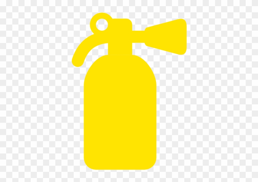 Free Yellow Fire Extinguisher Icon - Fire Extinguisher Icon Png White #258360