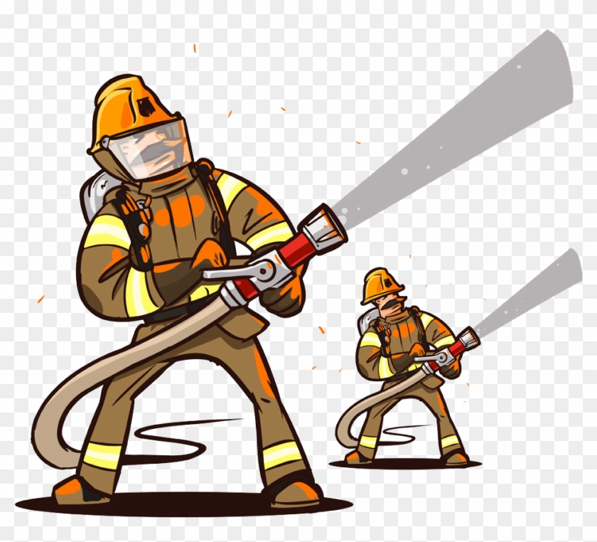 Firefighter Fire Hose Firefighting - Firefighter Fire Hose Firefighting #258480