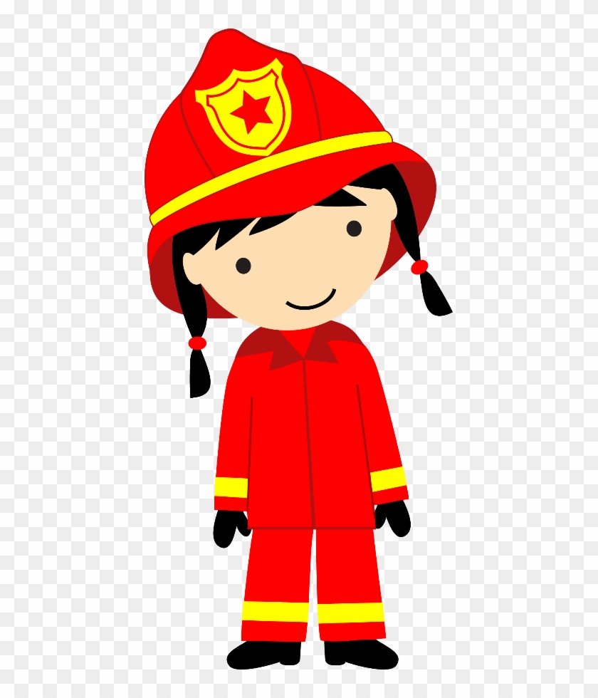 Bombeiros E Polícia - Female Firefighter Clipart #258476