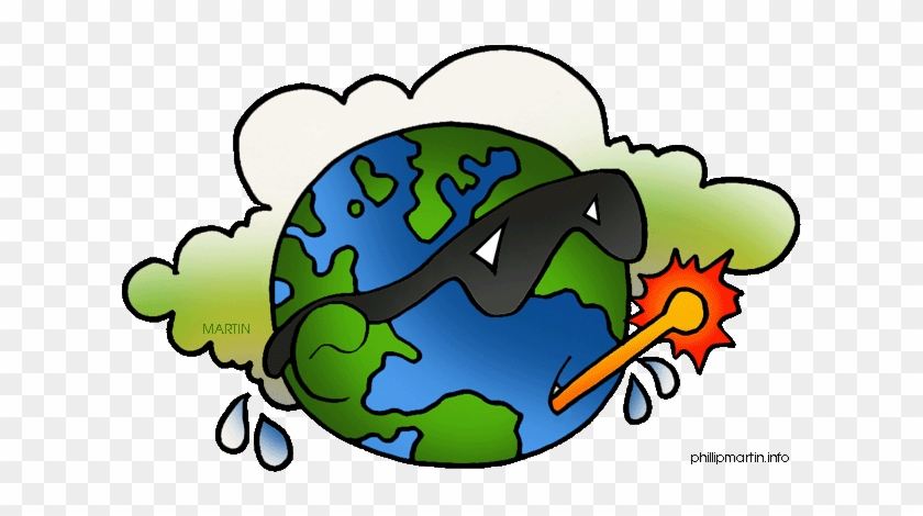 Global Warming Greenhouse Effect Earth Clip Art - Climate Change Clipart Gif #258596