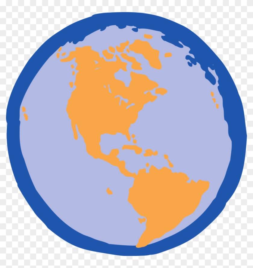 Earth Globe Clipart - North America South America Globe #258599