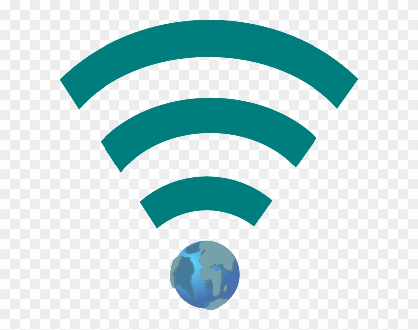 Green Wifi Link With Earth Clip Art At Clker - World Wide Web Icon #258601