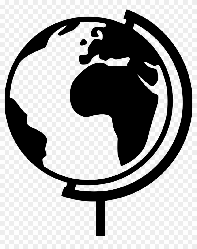 Globe Geography Comments - Geography Black And White Png #258603