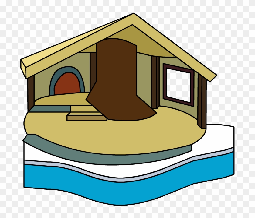 Log Cabin Snow Globe - Club Penguin Igloos Id #258633