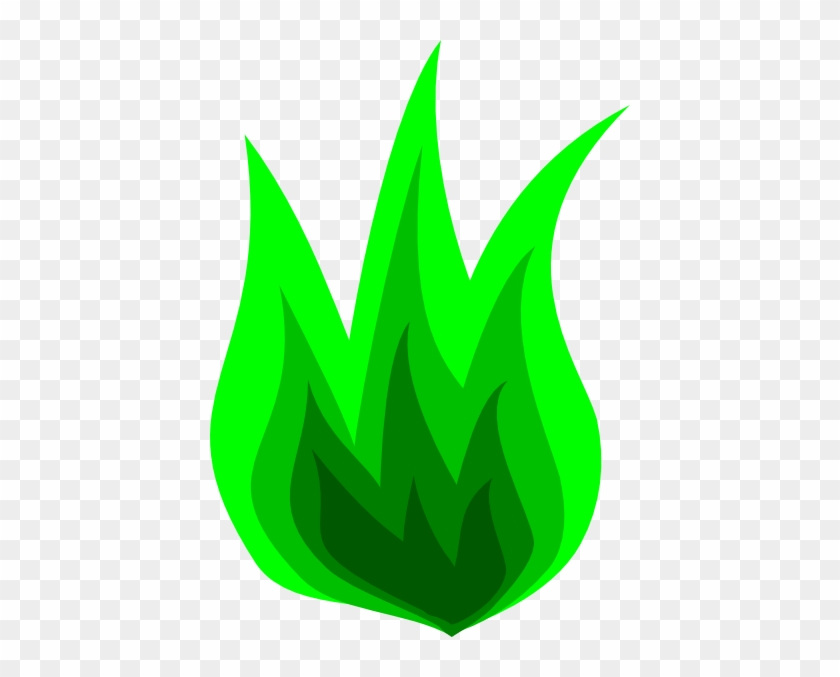 Green Fire 2 Clip Art At Clipart Library - Green Fire With Transparent Background #258649