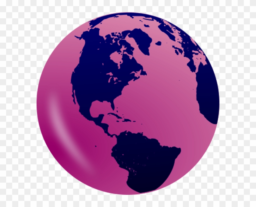 Earth Clipart Purple - Earth Illustration No Background #258661
