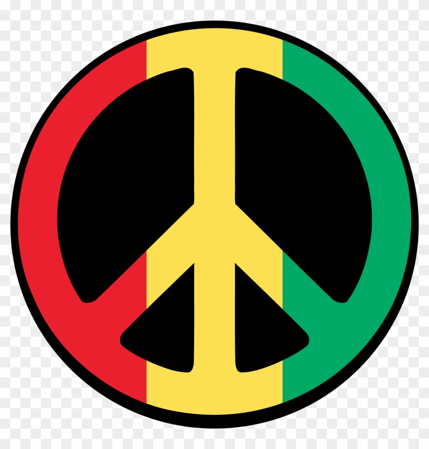 Symbol For Peace - Rasta Sticker #258678