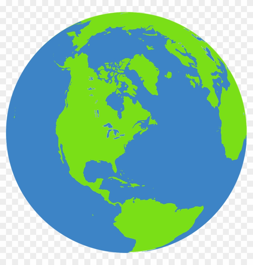 Color Globe Svg File - Globe Green And Blue #258680