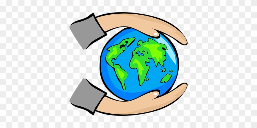 Abstract Art Earth Globe Hands Planet Prot - Protect Clipart #258699