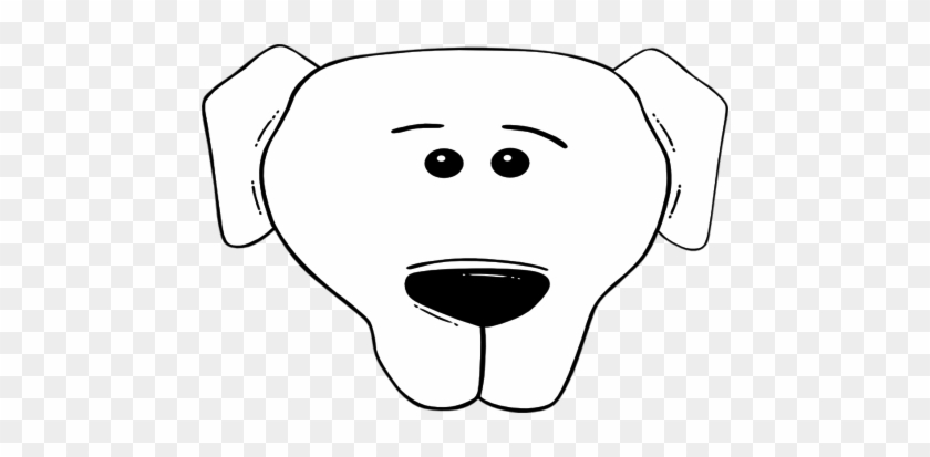 Cartoon Coloring Medium Size Cute Cartoon Dogs Dog - Dog's Head Clipart Black And White #258767
