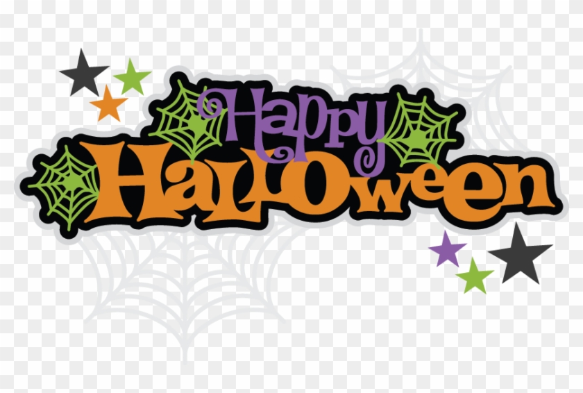 Happy Halloween Text Clipart - Happy Halloween Text Clipart #258918