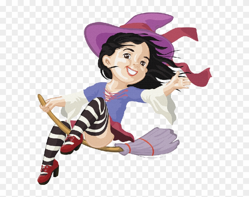 Cute Cartoon Halloween Witches Clip Art Images - Bruxinha Boa #258931