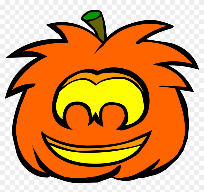 Puffle Jack O Lantern - Club Penguin Grey Puffle #259000