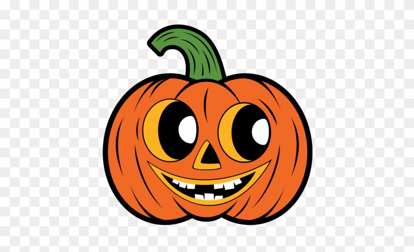 Carved Pumpkin Svg Scrapbook Cut File Cute Clipart - Jack O Lantern Cartoon #259073
