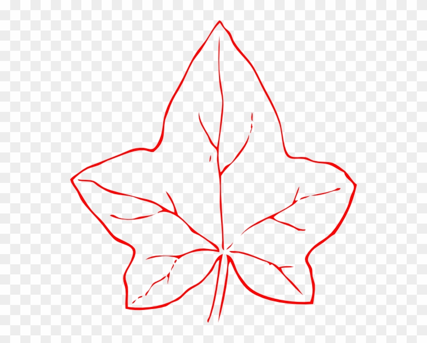 Ivy Leaf Clip Art - Outline Of Fall Leaf #259082