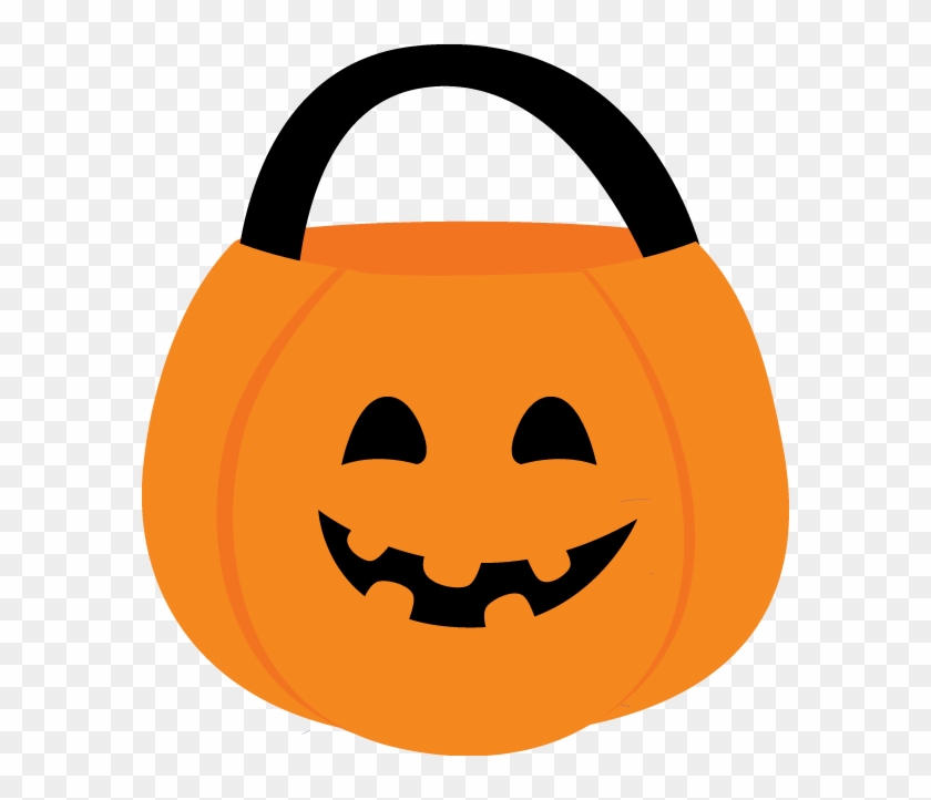 Halloween Pumpkin Basket - Halloween Candy Bucket Clipart #259098