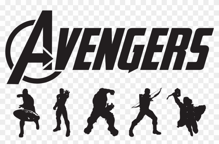 Submitted By Modsoft - Avengers Infinity War Logo Black #259113
