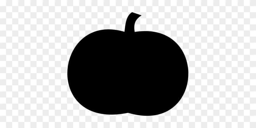 Pumpkin, Silhouette, Black, Fall - Silhouette Of A Pumpkin #259130