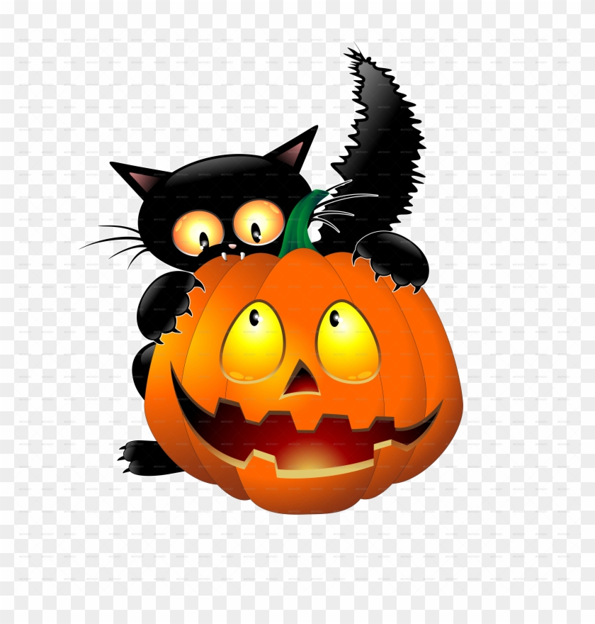 Halloween Cartoon Pictures Empowermephoto - Halloween Black Cat With Pumpkin Bottle Cap Earrings #259134