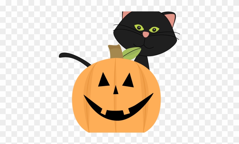 426 X 461 - Cute Halloween Cat Clipart #259150