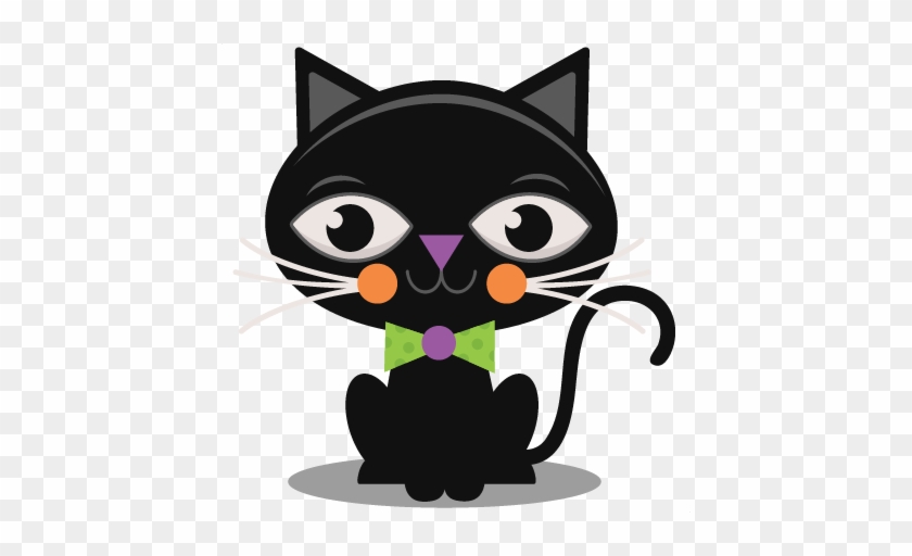 Black Cat Svg Scrapbook Cut File Cute Clipart Files - Cute Black Cat Images Clip Art #259160