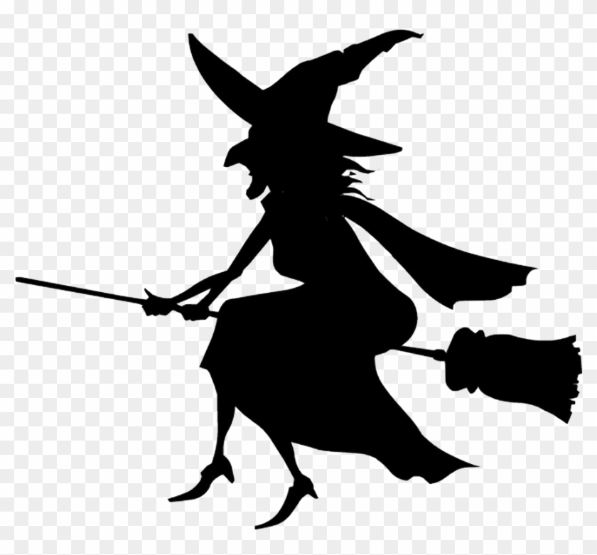 Halloween - Witch Clipart Black And White #259185