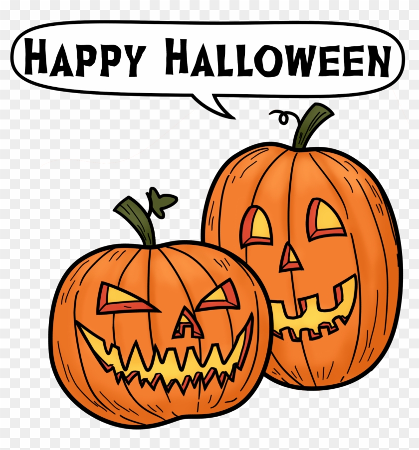 Happy Halloween Clipart - Jack-o'-lantern #259194