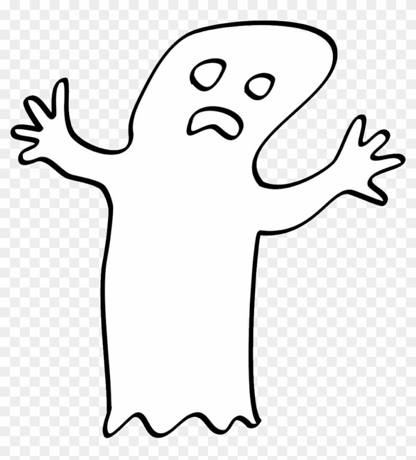 Drawn Ghost Clipart Transparent Background - Ghost No Background #259336