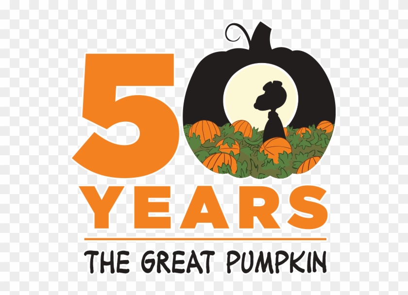 Changing To Night Clipart Pumpkin Farm - Great Pumpkin Charlie Brown 50 Years Logo #259375