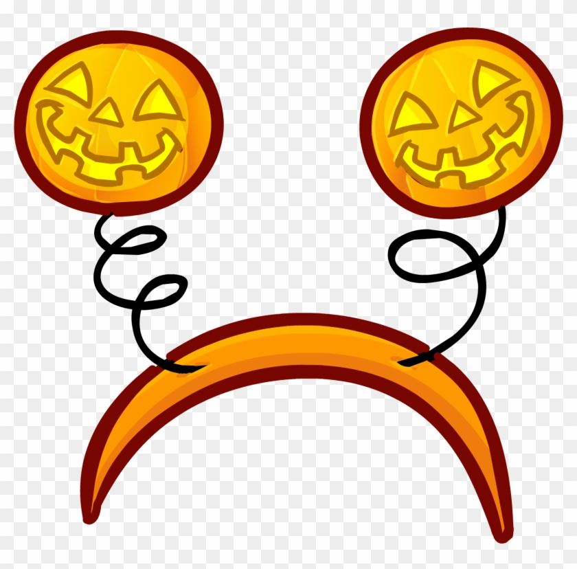 Pumpkin Antennae - Club Penguin Halloween Hat #259394