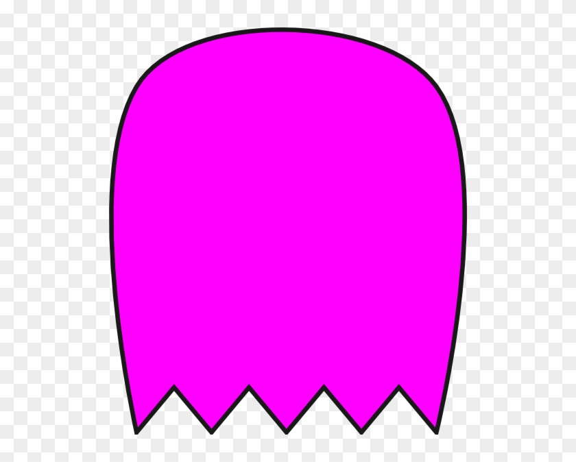 Pink Pacman Ghost Clip Art - Circle #259470