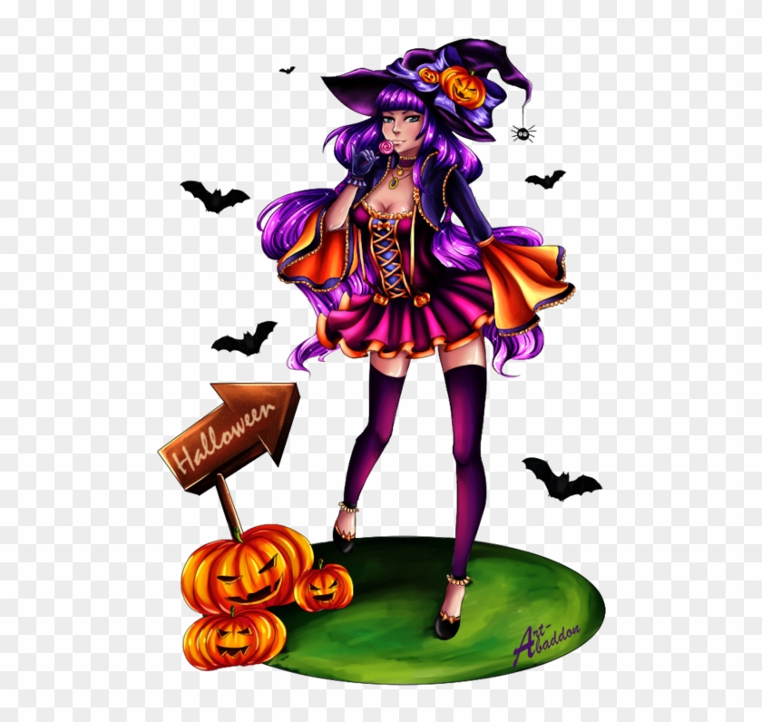 Happy Halloween Witch By Art Abaddon On Deviantart - Happy Halloween Witch #259538